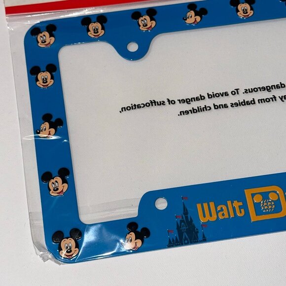 NEW WALT DISNEY MICKEY MOUSE LICENSE PLATE HOLDER - Picture 2 of 4